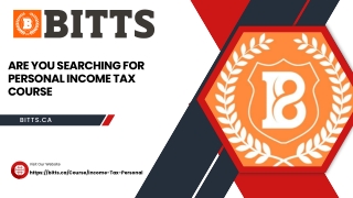Are You Searching FOR Personal Income Tax Course