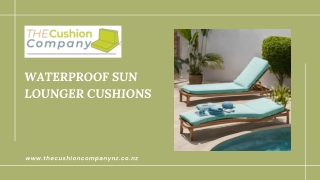 Waterproof Sun Lounger Cushions | The Cushion Company