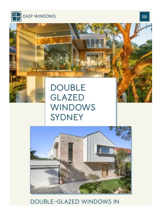 Double glazed windows sydney