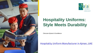 Hospitality Uniforms,Style Meets Durability