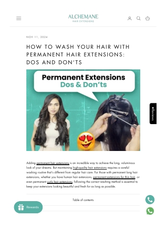 How-to Wash Your Hair with Permanent Hair Extensions Dos and-Don’ts