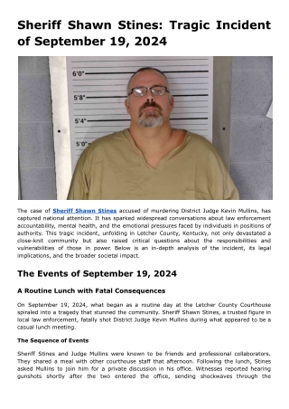 Sheriff Shawn Stines_ Tragic Incident of September 19, 2024