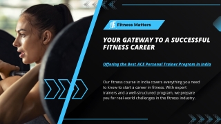 Becoming a certified personal trainer with Fitness Matters