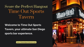 Score the Perfect HangoutTime Out Sports Tavern