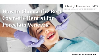 Best Cosmetic Dentist for Porcelain Veneers