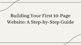 How to make 10 page website