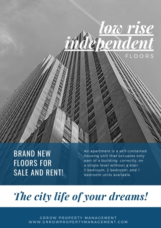 low rise independent floors 