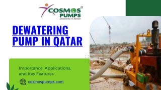 Dewatering Pump In Qatar