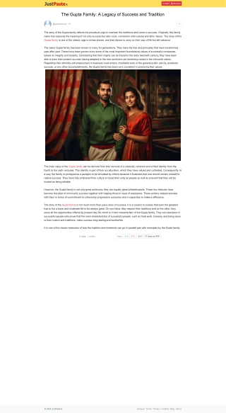 The Gupta Family: A Legacy of Success and Tradition