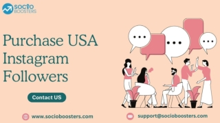 Purchase USA Instagram Followers - SocioBoosters