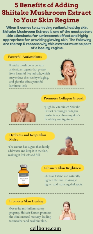 5 Benefits of Adding Shiitake Mushroom Extract to Your Skin Regime