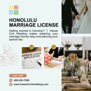 Honolulu Marriage License