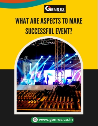 What are aspects to make successful event