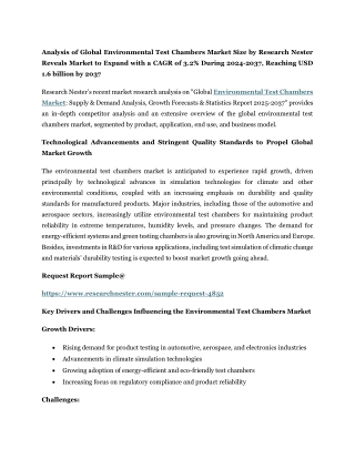 Environmental Test Chambers Market