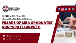 Economics, Finance, Accounting, and Statistics Pillars of MBA Graduates' Corporate Growth