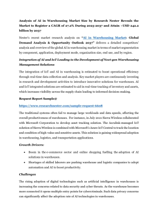 AI in Warehousing Market