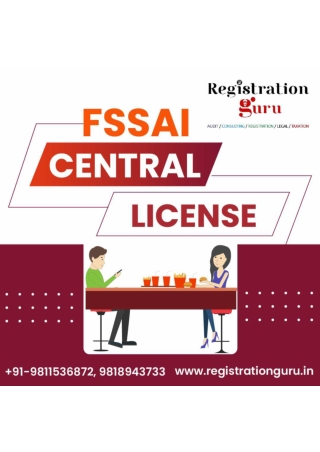fssai central license..