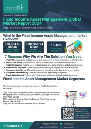 Fixed Income Asset Management Global Market Report 2024