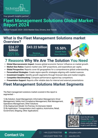 Fleet Management Solutions Global Market Report 2024