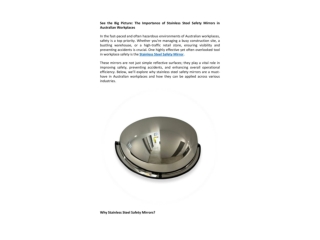 Why Stainless Steel Safety Mirrors