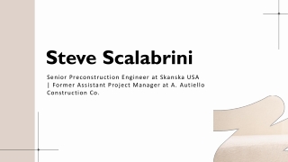 Steve Scalabrini - A Guiding Luminary From Oakland, NJ