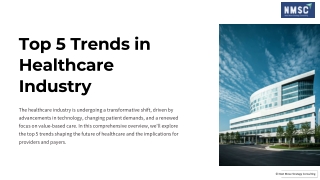 Top 5 Trends in Healthcare Industry