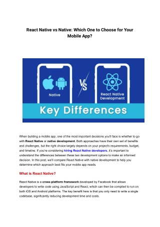 React Native vs Native_ Which One to Choose for Your Mobile App PDF