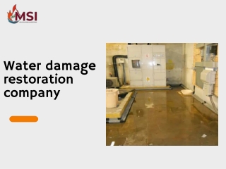 Water damage restoration company