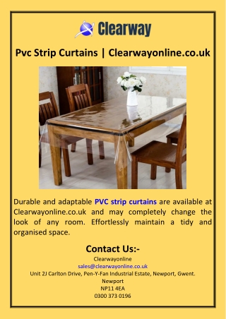 Pvc Strip Curtains  Clearwayonline.co.uk