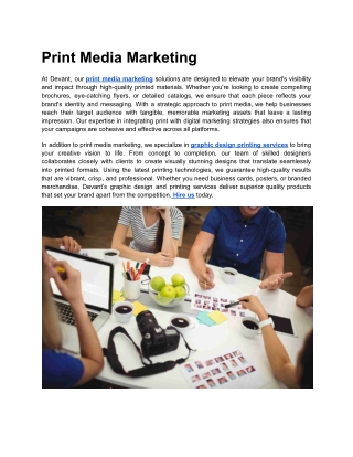 Print Media Marketing