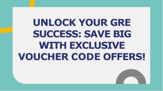 Save on GRE Prep with Exclusive Voucher Code Offers