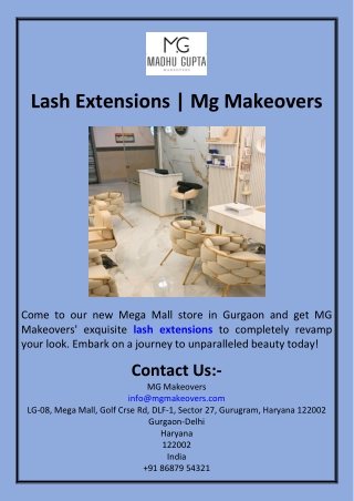 Lash Extensions  Mg Makeovers