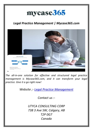 Legal Practice Management  Mycase365.com