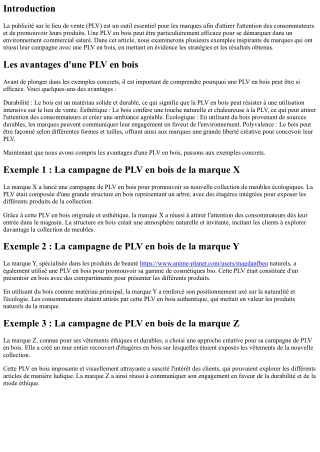 Les exemples inspirants de marques qui ont réussi leur campagne avec une PLV en