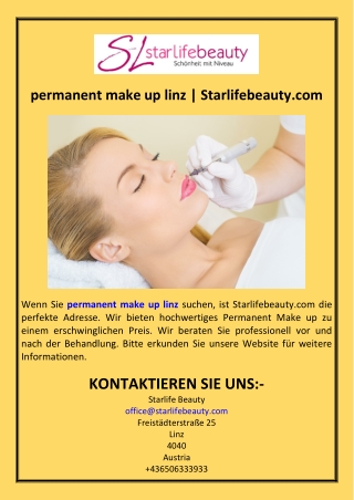 permanent make up linz  Starlifebeauty.com