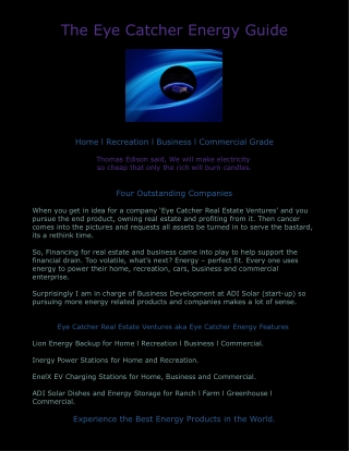 Eye Catcher Energy Guide