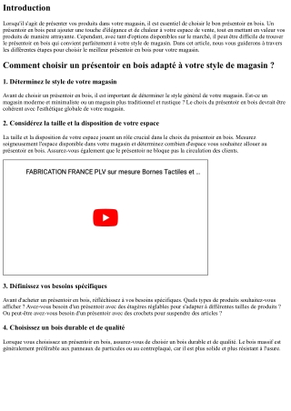 Comment choisir un présentoir en bois adapté à votre style de magasin