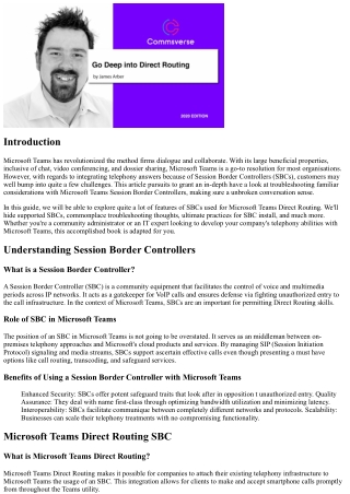 Troubleshooting Common Issues with Microsoft Teams Session Border Controllers