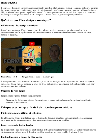 Éthique et esthétique : le défi de l’éco-design numérique