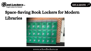 Space-Saving Book Lockers for Modern Libraries