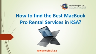 How to find the Best MacBook Pro Rentals Services in KSA?