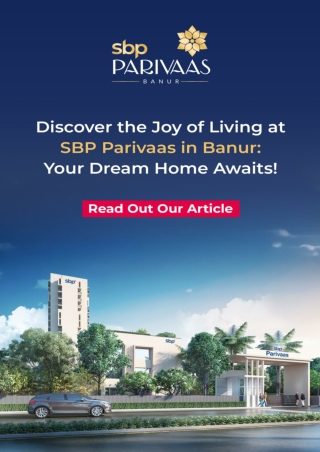 Discover the Joy of Living at SBP Parivaas in Banur