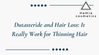 Dutasteride for Hair Loss: A Comprehensive Guide to Treatment