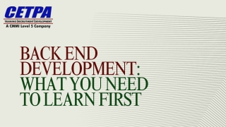 Back End Development What You Need to Learn First