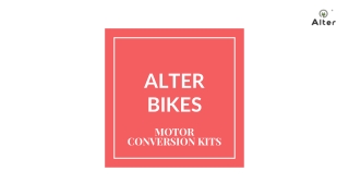 ALTER BIKES-MOTOR  CONVERSION KITS