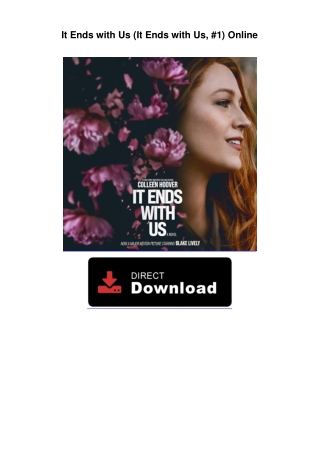 It Ends with Us (It Ends with Us, #1) Ready