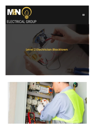 Level 2 Electrician Blacktown