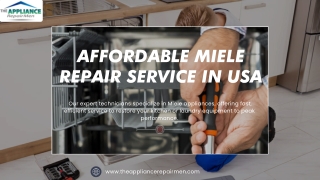 Certified Miele Repair Services Near You -  The Appliance Repairmen