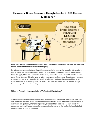 How can a brand become a thought leader in B2B content marketing (1)