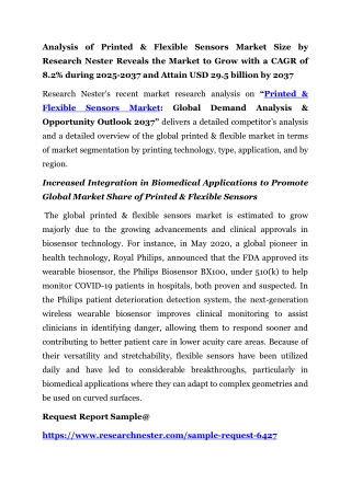 Printed & Flexible Sensors Market